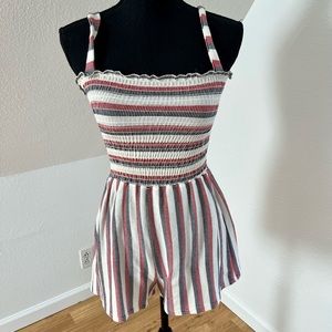 Festive terry cloth romper